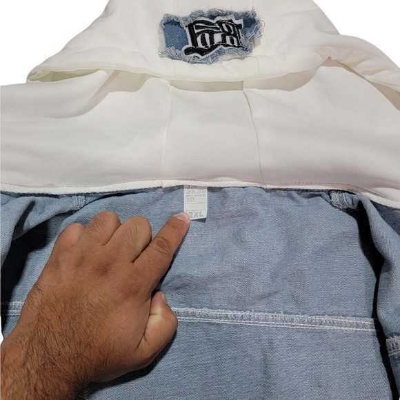 Roffatide Anime My Hero Academia Shoto Todoroki Denim Jacket (Size 2XL) - Picture 7 of 11